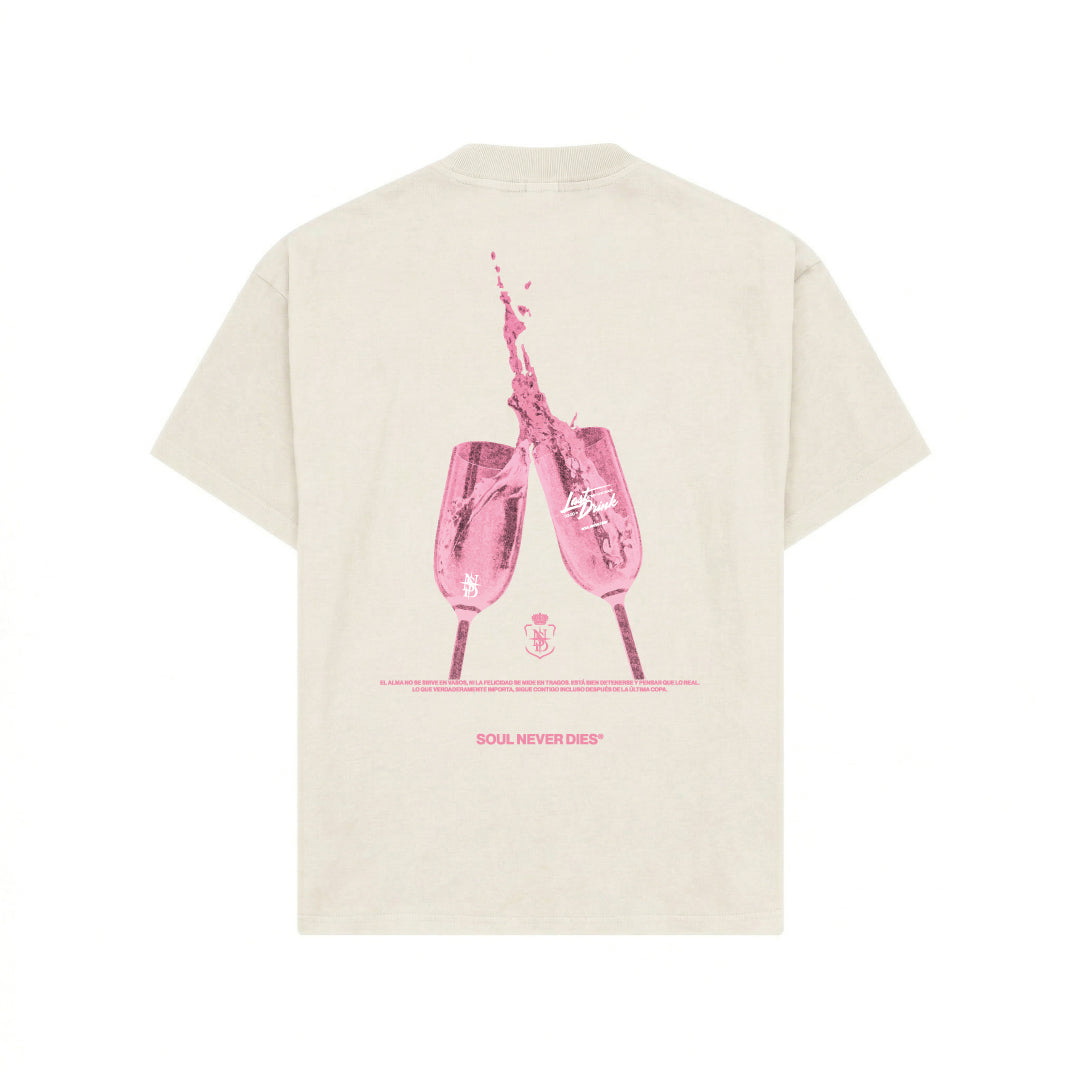 Camiseta Brindis - Blanco Crema