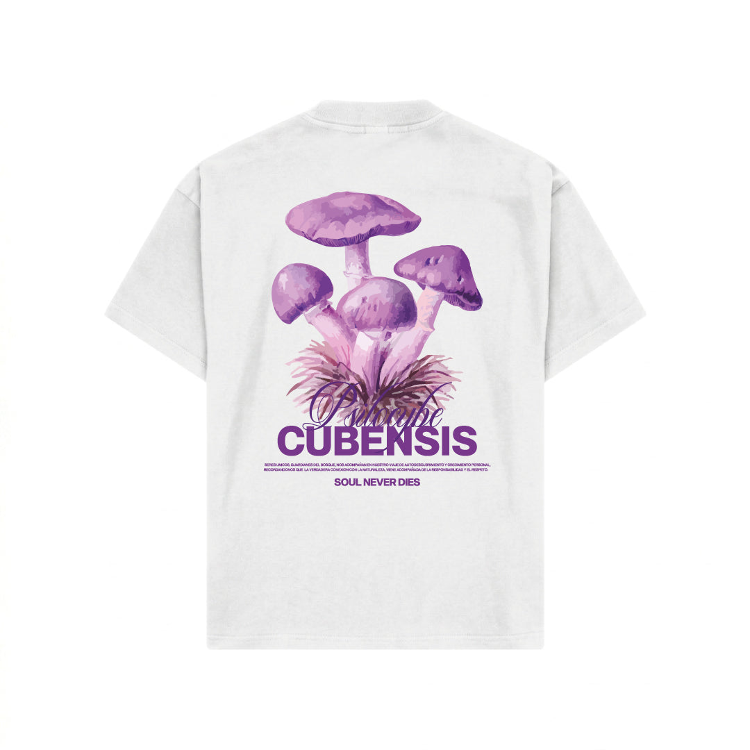 Camiseta Cubensis - OPEN VAULT - Blanco
