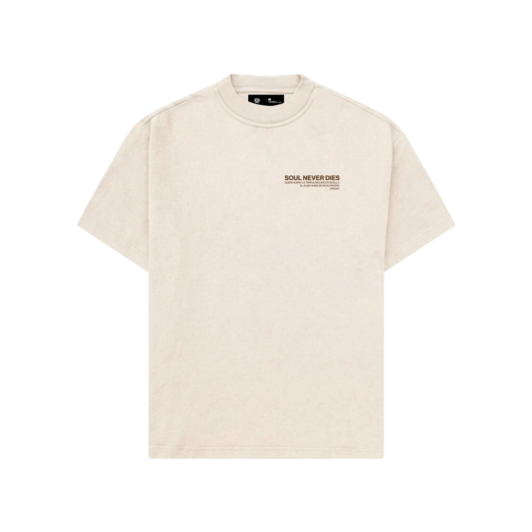Camiseta CAFETERA - OPEN VAULT - Blanco crema