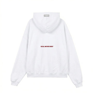 Hoodie Basic Last Drink - Blanco