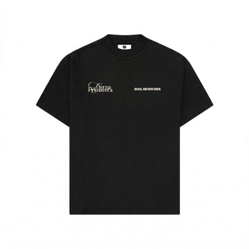 Camiseta Ave Flor Negro