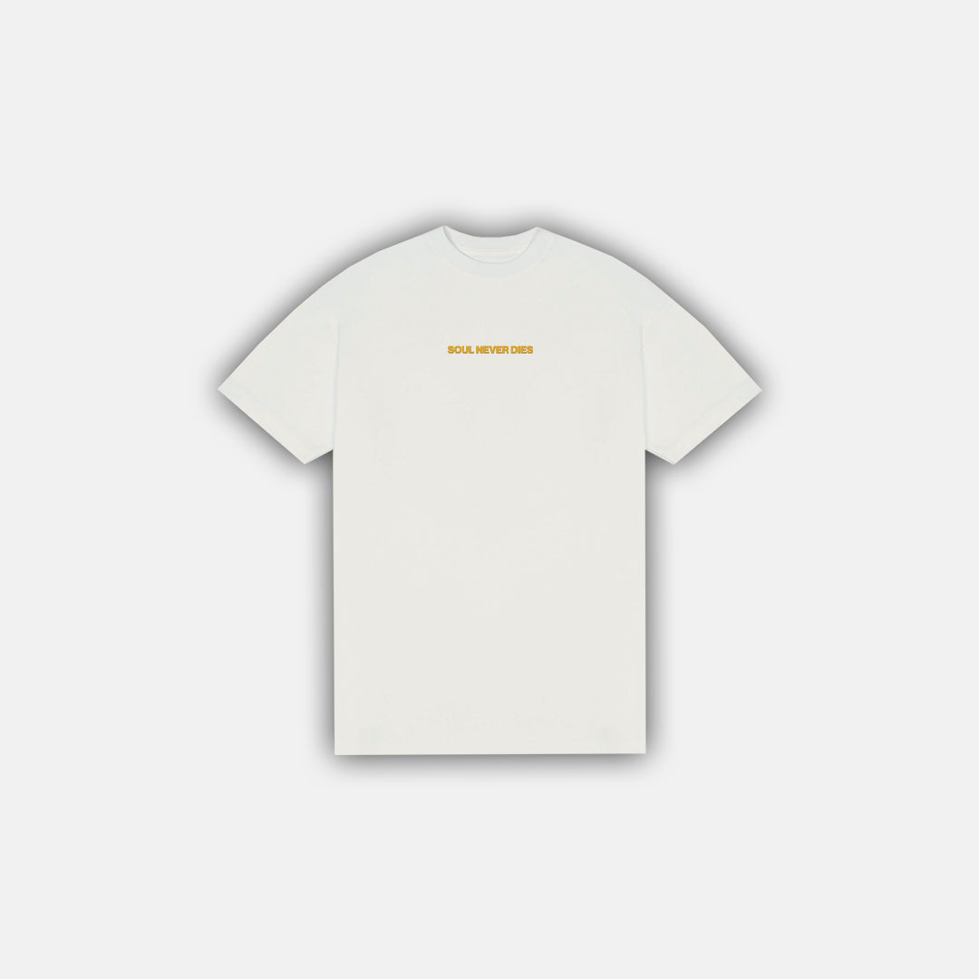 Camiseta Orquidea Blanco Crema