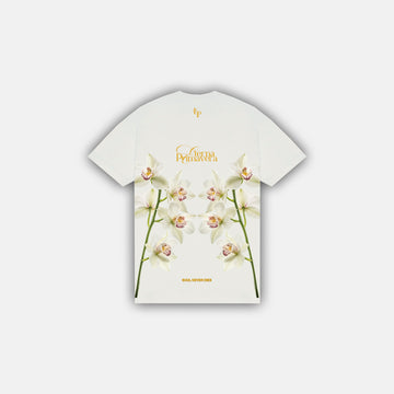 Camiseta Orquidea Blanco Crema