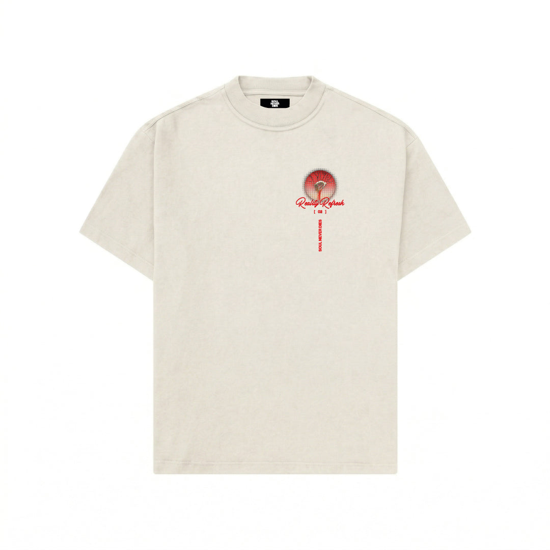 Camiseta Connected - OPEN VAULT - BLANCO CREMA