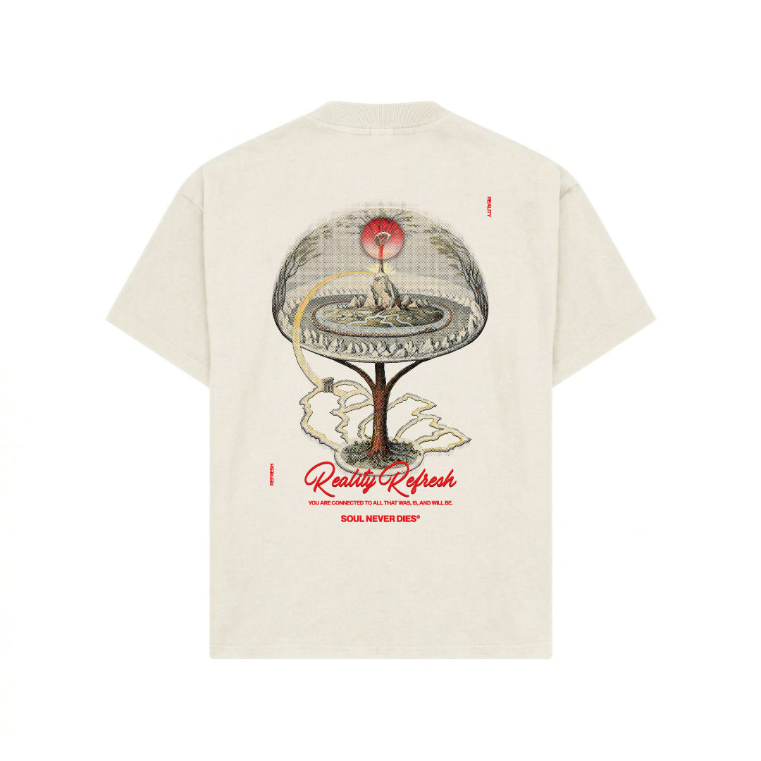Camiseta Connected - OPEN VAULT - BLANCO CREMA
