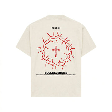 Camiseta Espinas - OPEN VAULT - Blanco crema