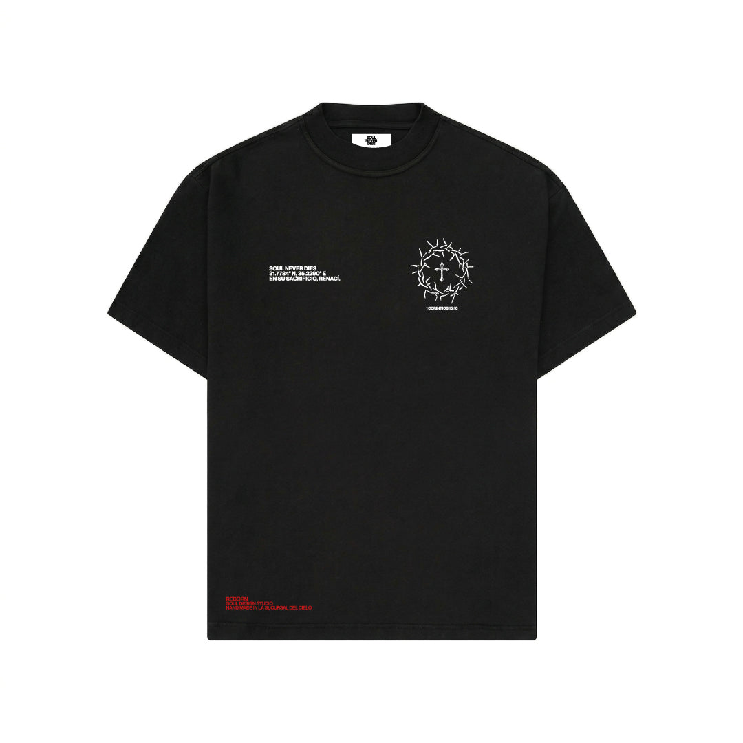 Camiseta Espinas - OPEN VAULT - Negro