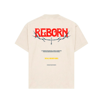 Camiseta VIDA ETERNA - OPEN VAULT - BLANCO CREMA
