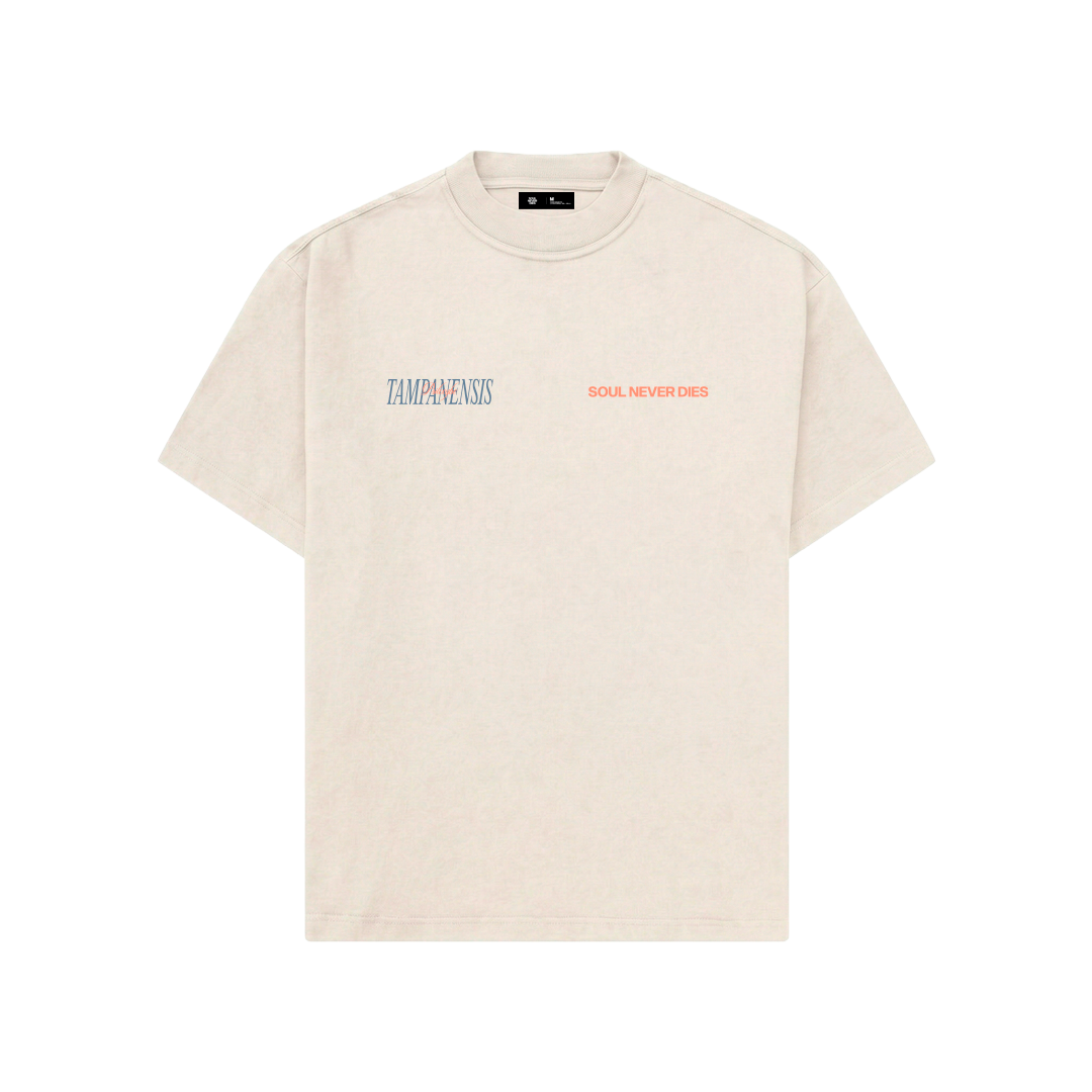 Camiseta TAMPANENSIS - OPEN VAULT - BLANCO CREMA