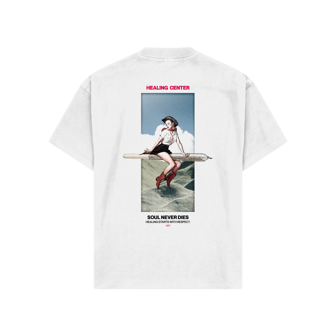 Camiseta 420 - OPEN VAULT - BLANCO