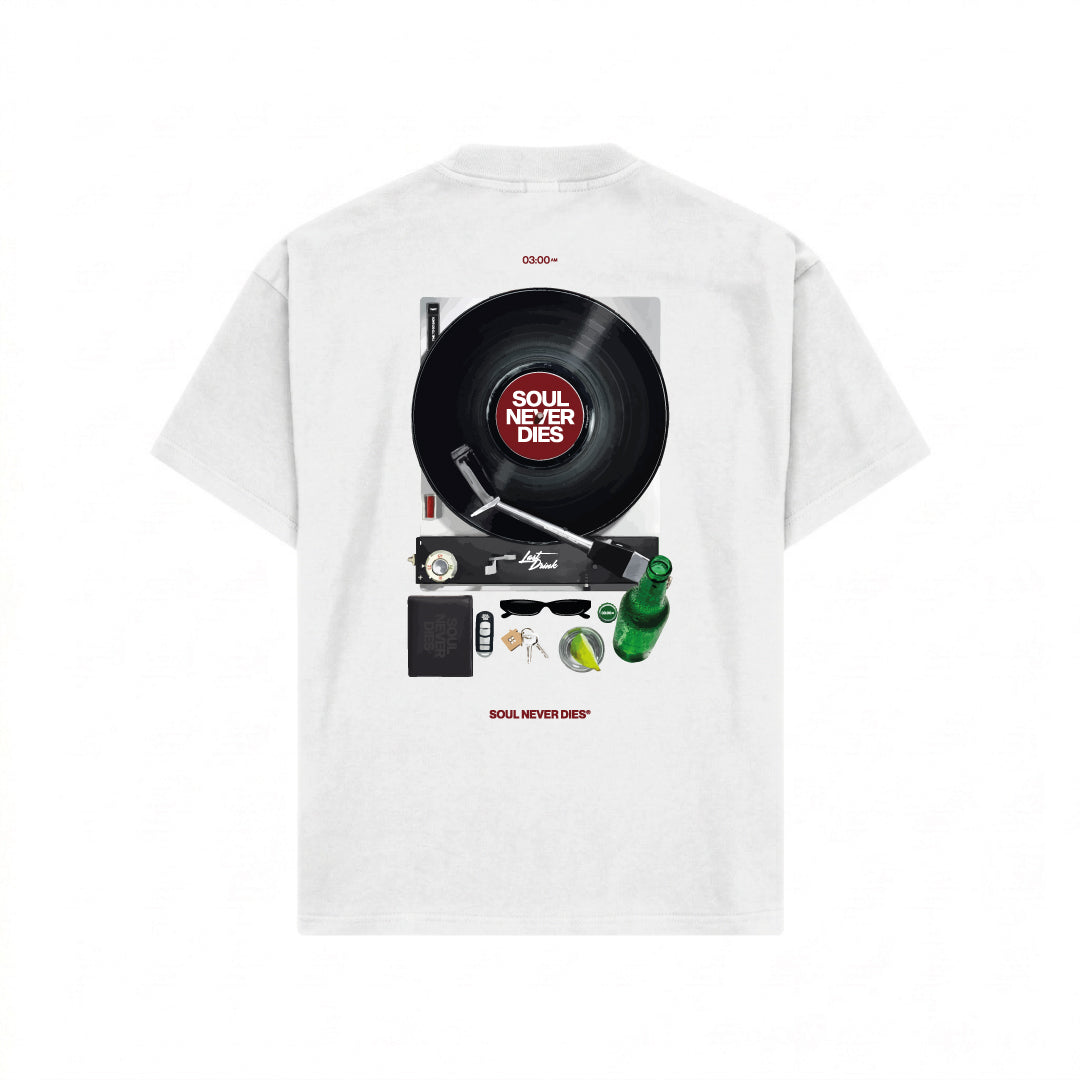 Camiseta Vinilo - Blanco
